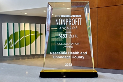 Nascentia Health and Onondaga County Receive Nonprofit Collaboration Award