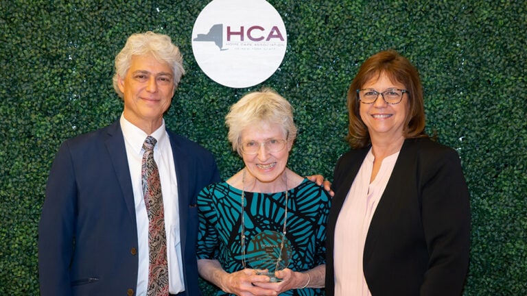 Janet Sovik Receives Caring Award from Home Care Association