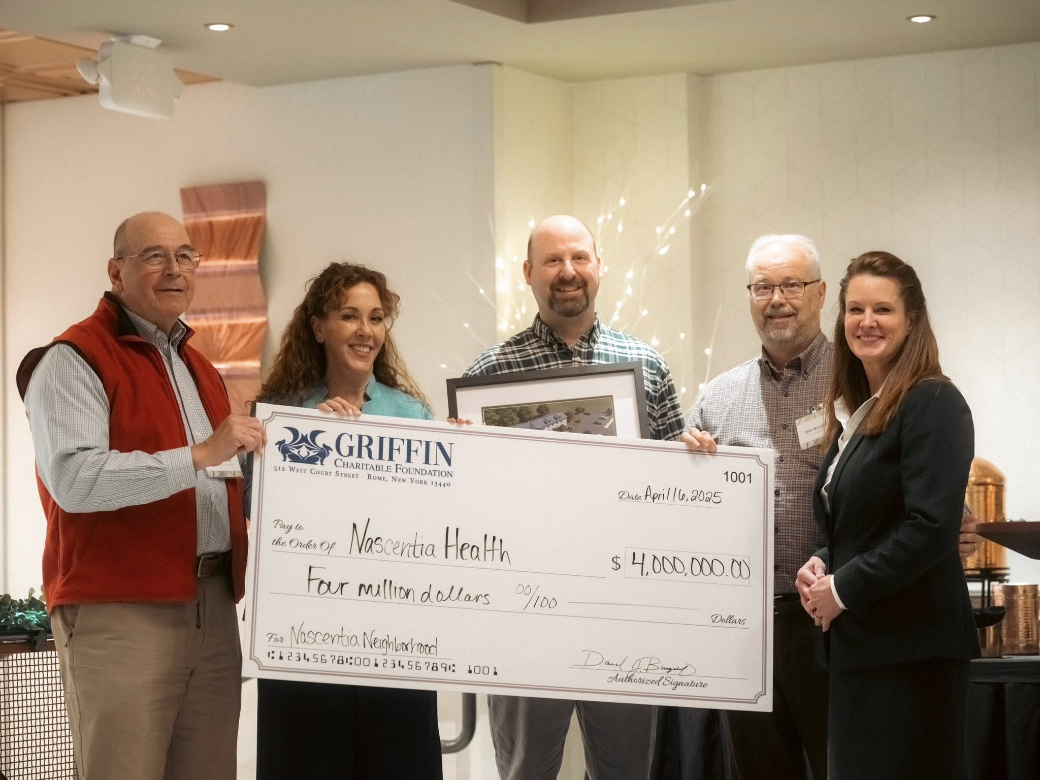 Nascentia Neighborhood Announcement and Griffin Charitable Foundation Recognition - 01