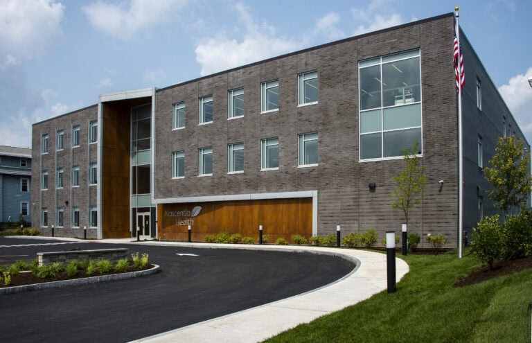 Nascentia Health Building as background image