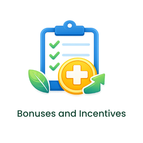 Bonuses and Incentives